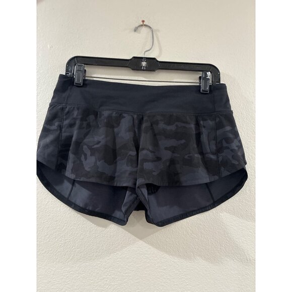 Lululemon Speed Up Short 2.5 Womens Running Athletic Gym black, gray size 6 - Picture 4 of 6